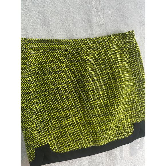 J. Crew Piped Tweed Mini Skirt – Green & Black – Size 6 - Picture 9 of 10